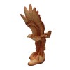 Wood Effect Eagle in Flight Figurine