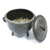 11cm Cast Iron Cauldron with Pentagram