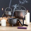 11cm Cast Iron Cauldron with Pentagram