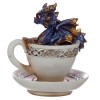 Blue Baby Dragon in a Teacup