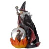 Fire Dragon & Wizard Glitter Globe