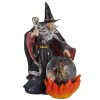 Fire Dragon & Wizard Glitter Globe