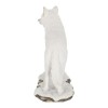Winter Spirit Standing White Wolf Figurine