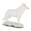Winter Spirit Standing White Wolf Figurine