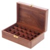 24 Bottle Sheesham Wood Essential Oil Box