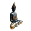 Large Tarnished Gold Sitting Buddha