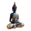 Large Tarnished Gold Sitting Buddha
