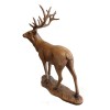 Animal Kingdom Wood Effect Stag Figure