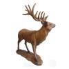 Animal Kingdom Wood Effect Stag Figure