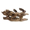 Bronzed Running Hares by Leonardo