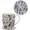 Lavender Fields Mug Coaster Set