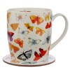 Butterfly House Mug Coaster Set