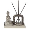 Dark Marble Effect Buddha Tea Light Holder