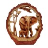 Wood Effect Elephants in Log