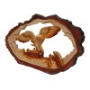 Wood Effect Flying Owl in Log