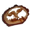 Wood Effect Flying Owl in Log