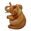 Wood Effect Elephant Money Bank