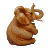 Wood Effect Elephant Money Bank