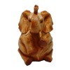 Wood Effect Elephant Money Bank