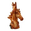 Wood Effect Double Horse Head