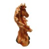 Wood Effect Double Horse Head