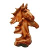 Wood Effect Double Horse Head