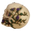 Skull with Purple Roses