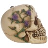 Skull with Purple Roses