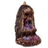 Skull Crystal Cave LED Backflow Burner