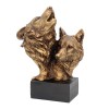 Song of the Wild Bronze Wolf Bust