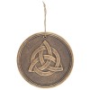 Triquetra Bronze Effect Plaque