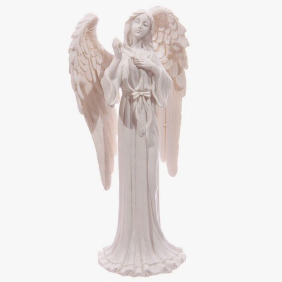 White Standing Angel Figurine