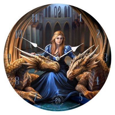 Fierce Loyalty Clock by Anne Stokes