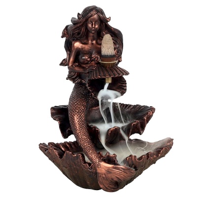 Bronze Effect Mermaid Backflow Burner