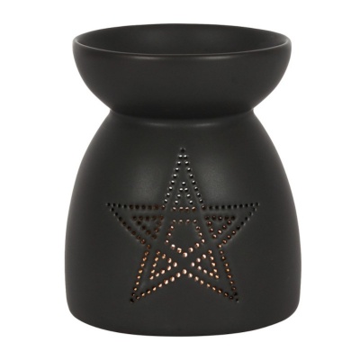 Black Pentagram Oil Burner