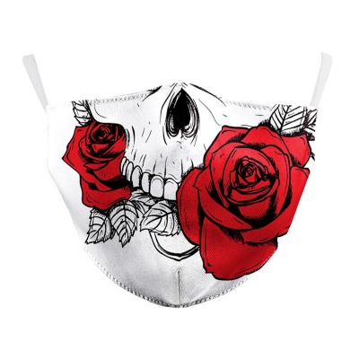 Skull & Roses Reusable Face Covering