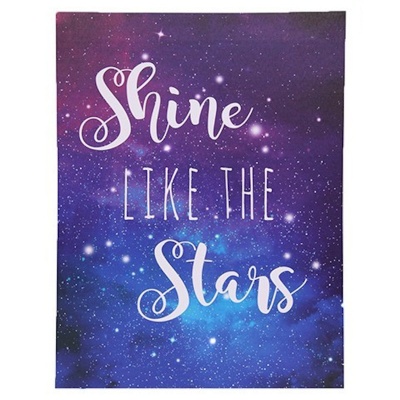 Shine Like The Stars LED Light Up Canvas Plaque
