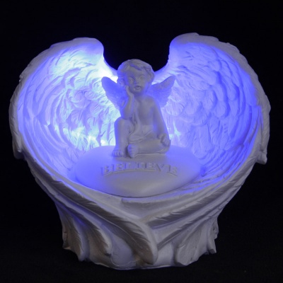 LED Believe Cherub Angel Wings