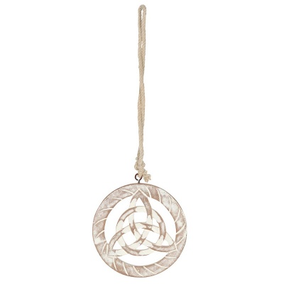 White Hanging Triquetra