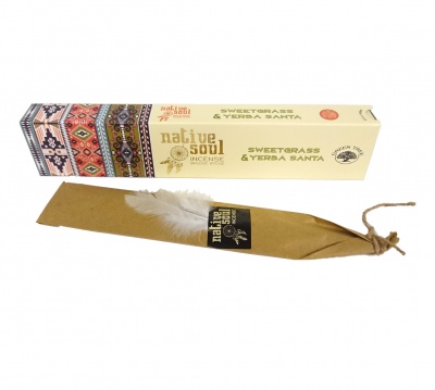 Native Soul Yerba Santa & Sweetgrass Incense Sticks