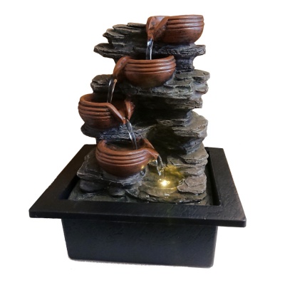 Cascading Bowls Indoor Fountain