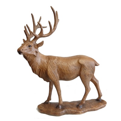 Animal Kingdom Wood Effect Stag Figure