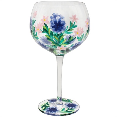 Cornflower Gin Glass by Lynsey Johnstone