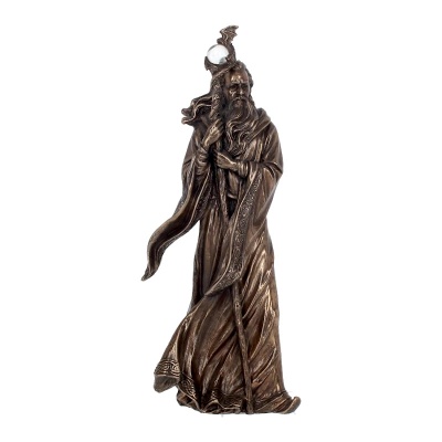 Bronze Merlin Figurine