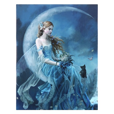 WindMoon Small Canvas by Nene Thomas