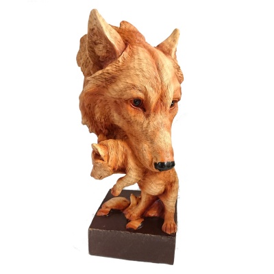 Natural Protection Wolf Bust