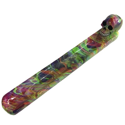 Rainbow Marble Effect Skull Incense Holder