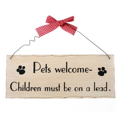 Pets Welcome Sign