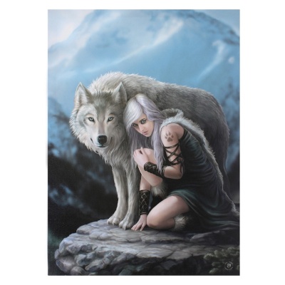 Protector Small Canvas by Anne Stokes