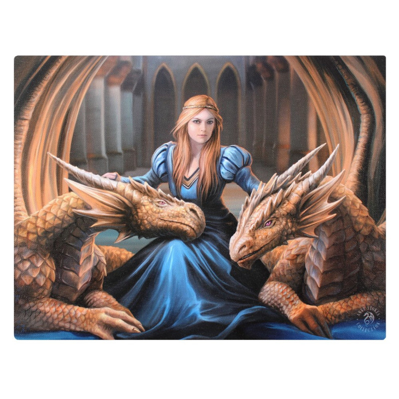 Fierce Loyalty Small Canvas by Anne Stokes
